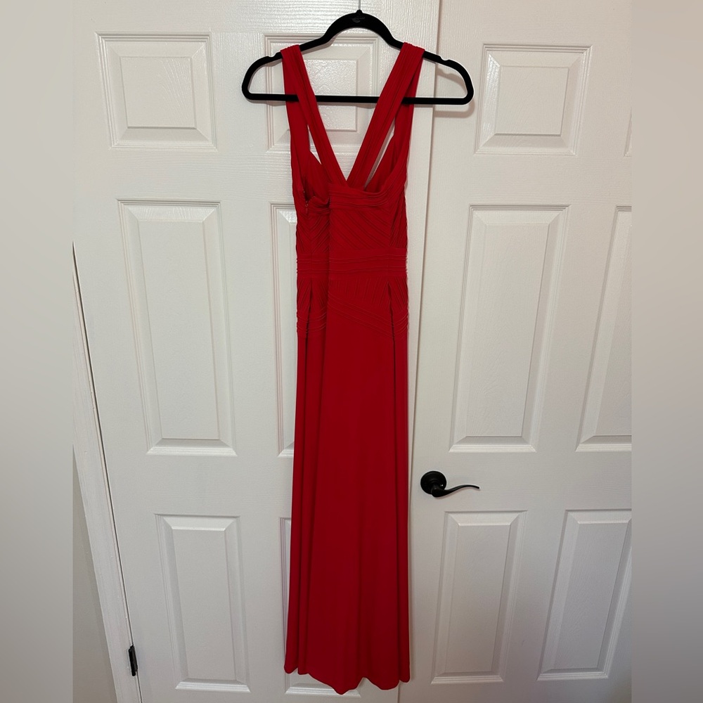 Calvin Klein Red Maxi Dress Size 6 - Picture 4 of 7